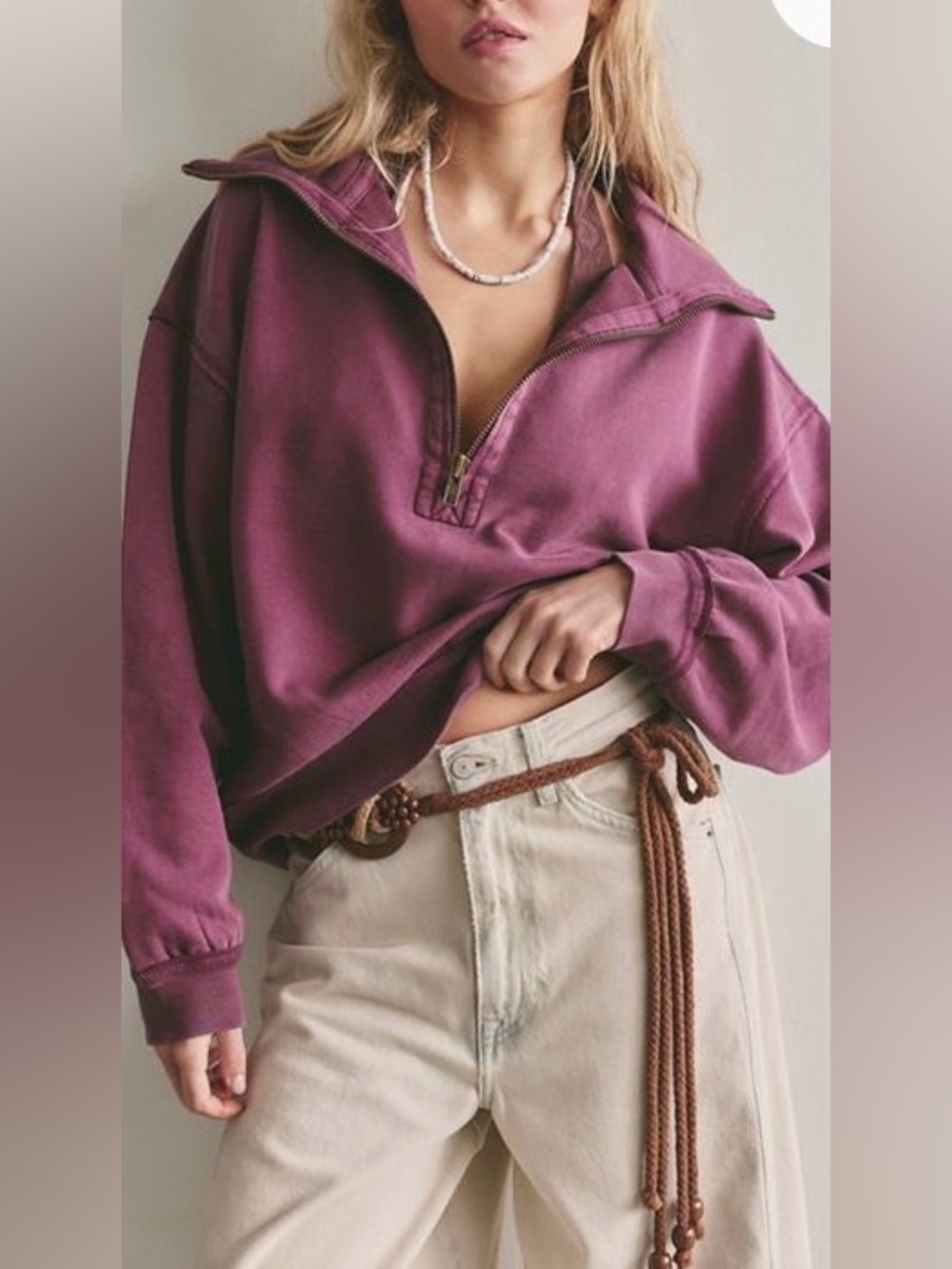 FREE PEOPLE We The Free Parker Half-Zip Pullover